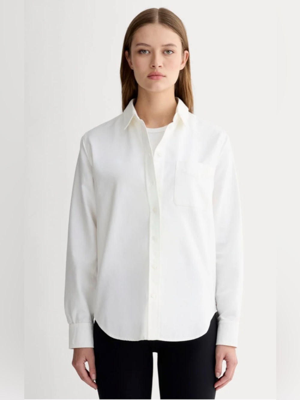 New Everlane THE MUST-HAVE OXFORD SHIRT in White Size 4